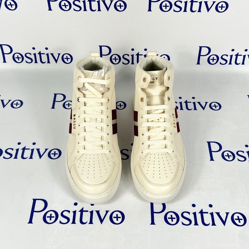 Bally Meson Bone Mid Top Leather Sneakers US 11 - Picture 3 of 9